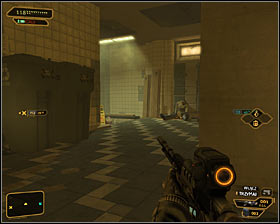 4 - (11) Travelling through the locker room area - Hunting the Hacker - Deus Ex: Human Revolution Game Guide