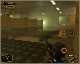 5 - (11) Travelling through the locker room area - Hunting the Hacker - Deus Ex: Human Revolution Game Guide