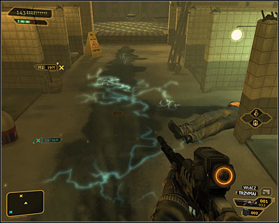 There are two methods of reaching the opposite end of this room - (11) Travelling through the locker room area - Hunting the Hacker - Deus Ex: Human Revolution Game Guide