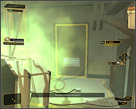 If youve used the door leading to Chemical Storage A4 (northern room) youll be allowed to approach the valve right away #1 in order to get rid of the fumes - (2) Rescuing a TYM employee - Searching for Proof - Deus Ex: Human Revolution Game Guide