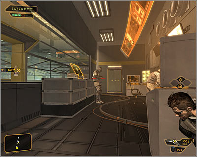 There are two guards inside this room and sadly its not possible to stun one of them without automatically alarming the other one - (4) Peaceful solution: Travelling through the cryo-sterilization room - Searching for Proof - Deus Ex: Human Revolution Game Guide