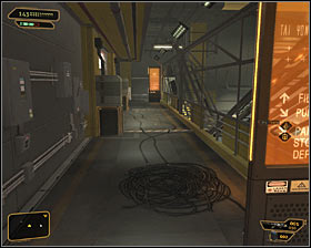 The second method of reaching the elevator is to travel through the main part of the cryo-sterilization room - (4) Peaceful solution: Travelling through the cryo-sterilization room - Searching for Proof - Deus Ex: Human Revolution Game Guide