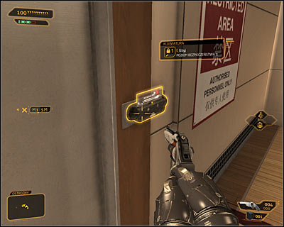 Since youve already killed all nearby guards you wont have to deal with the person guarding the passageway to the main laboratory - (7) Aggressive solution: Travelling through the laboratories - Searching for Proof - Deus Ex: Human Revolution Game Guide