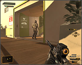 Youll encounter two other guards soon after the corridor turned south - (8) Peaceful solution: Reaching the Data Core - Searching for Proof - Deus Ex: Human Revolution Game Guide