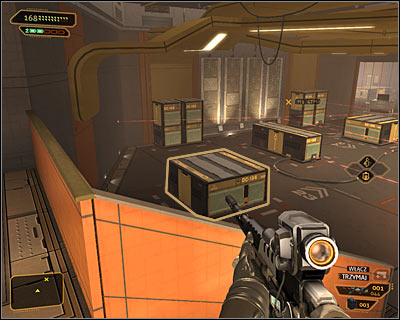 If you prefer a peaceful solution, then you will have to focus on avoiding the laser beams at all costs - (9) Heading through the laser room - Searching for Proof - Deus Ex: Human Revolution Game Guide