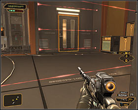 Keep heading east, choosing the middle cover along the way #1 - (9) Heading through the laser room - Searching for Proof - Deus Ex: Human Revolution Game Guide