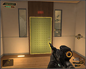 The second room is Archive A3 #1 - (1) Peaceful solution: Going through the offices - Entering the Dragons Lair - Deus Ex: Human Revolution Game Guide