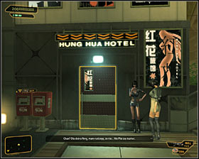 As Ive mentioned before, Mei Suen can be found inside the Hung Hua hotel and this building is located in the southern section of the Kuaigan district - Rotten Business (steps 1-3) - Side quests - Deus Ex: Human Revolution Game Guide