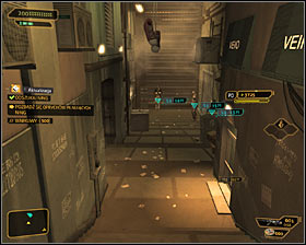 Ignore the entrance to Alice Garden Pods and instead head south #1 - Rotten Business (steps 1-3) - Side quests - Deus Ex: Human Revolution Game Guide