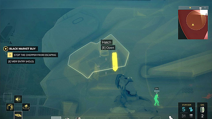 The main objective of the mission, stopping the chopper, can be completed without destroying the machine itself - Black Market Buy - main quest - Dubai | Quests and maps - Deus Ex: Mankind Divided Game Guide