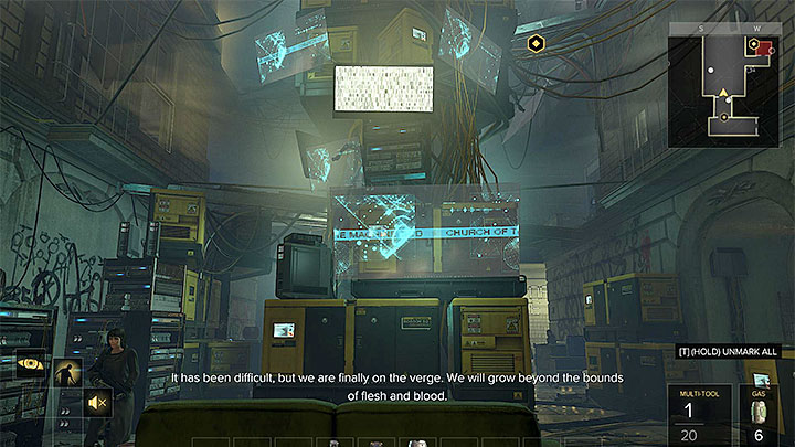 The main area of the Church of the Machine God - Map of the southern part of Prague - M2 - Maps - Deus Ex: Mankind Divided Game Guide