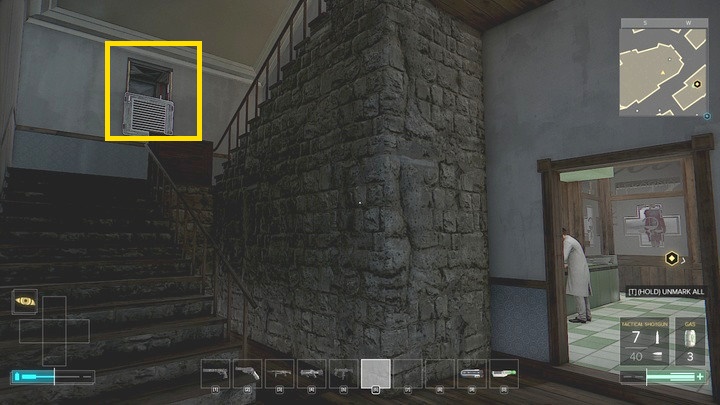 You can reach the stash through the ventilation shaft above the stairs by turning left while inside it. - Map of the northern part of Prague - M3 - Maps - Deus Ex: Mankind Divided Game Guide