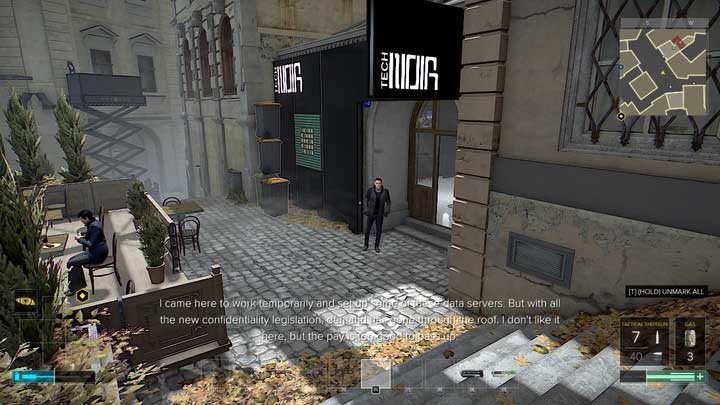 The Tech Noir shop - Map of the northern part of Prague - M3 - Maps - Deus Ex: Mankind Divided Game Guide