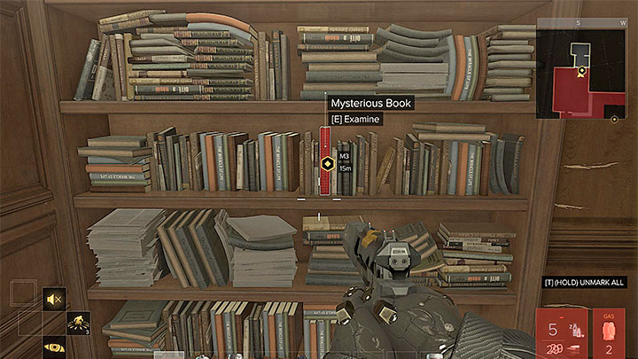 Remain in the office (M5,1) and locate the red book shown on the above screenshot - Getting in Top Shape Again - main quest - Main quests - Deus Ex: Mankind Divided Game Guide