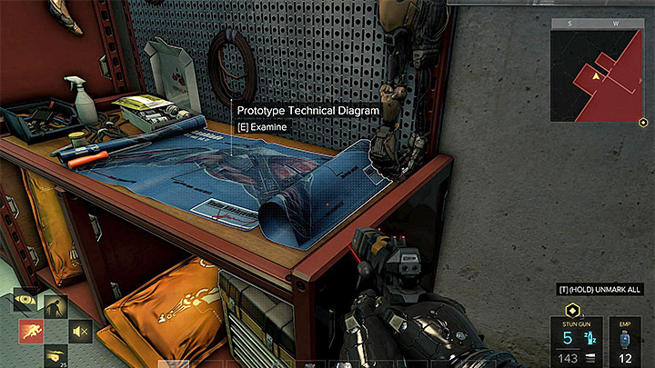 Prototype Technical Diagram can also be found while exploring the G - The Mystery Augs - side quest - Side quests - Deus Ex: Mankind Divided Game Guide