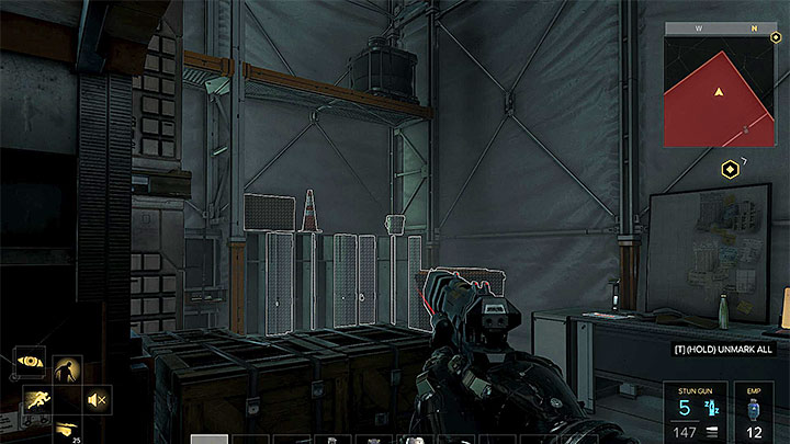 Note - Before you leave hangar 2, you can try to acquire two quest items that can become useful in the further part of the game - G.A.R.M. - main quest - G.A.R.M. Facility | Quests and maps - Deus Ex: Mankind Divided Game Guide