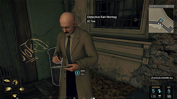 Detective Montag investigating the murder case. - The Harvester - side quest - Side quests - Deus Ex: Mankind Divided Game Guide