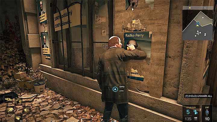 Radko Perry can be found in front of his electoral office. - The Harvester - side quest - Side quests - Deus Ex: Mankind Divided Game Guide