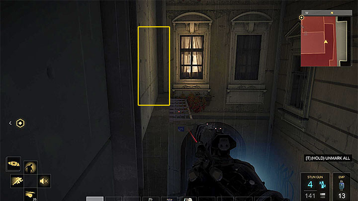 In order to guarantee a chance to use one of the more interesting ways of entering the theatre, you should reach its outside balconies - Hunting Down the Final Clues - main quest - Prague (third visit) | Quests and maps - Deus Ex: Mankind Divided Game Guide