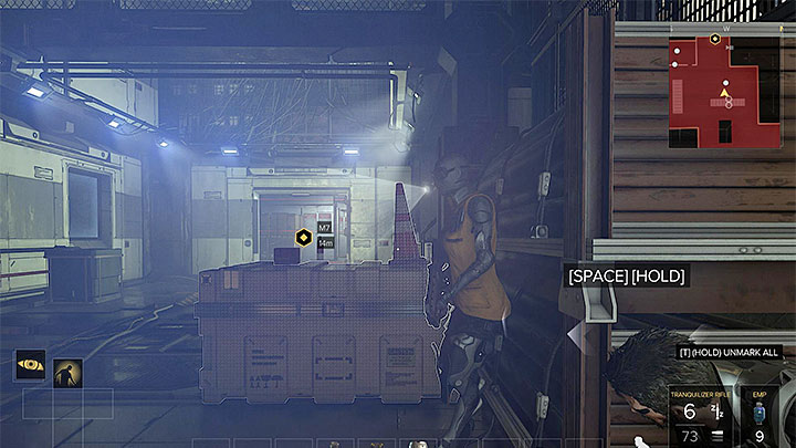 Using the main entrance is made difficult by laser barriers and a camera - The Rucker Extraction - main quest - The Utulek Complex | Quests and maps - Deus Ex: Mankind Divided Game Guide