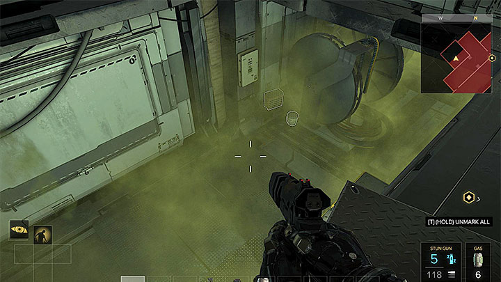 Crossing the room with gas is one of the methods of reaching level two - The Rucker Extraction - main quest - The Utulek Complex | Quests and maps - Deus Ex: Mankind Divided Game Guide