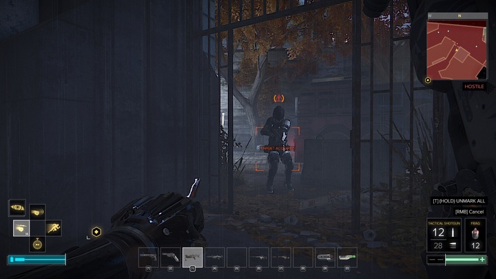 You need to aim the projectile before firing it - Experimental Augmentations - Augmentations - Deus Ex: Mankind Divided Game Guide