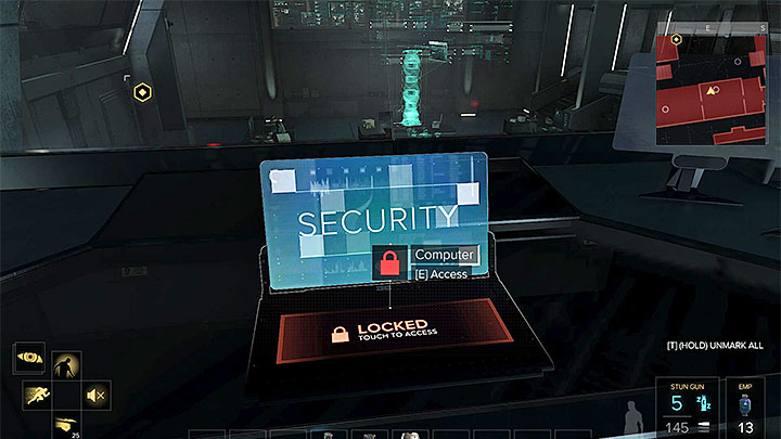 The second security computer is in the room with the dead employees - Securing the Convention Centre - main quest - Apex Convention Centre | Quests and maps - Deus Ex: Mankind Divided Game Guide