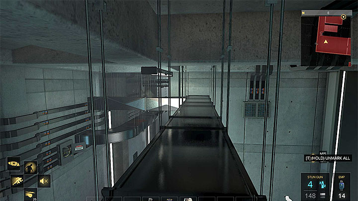 You should choose the northern exit from the security room - Securing the Convention Centre - main quest - Apex Convention Centre | Quests and maps - Deus Ex: Mankind Divided Game Guide