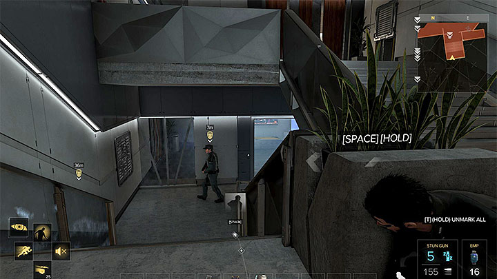 Attack the guard on the staircase - Securing the Convention Centre - main quest - Apex Convention Centre | Quests and maps - Deus Ex: Mankind Divided Game Guide