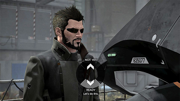 You can fly at once or ask Elias to wait until youre ready - Taking Care of Business - main quest - Main quests - Deus Ex: Mankind Divided Game Guide