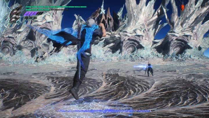 Start the fight and switch to Trickster style - Vergil Boss Fight Guide for DMC5 - Bosses - Devil May Cry 5 Guide