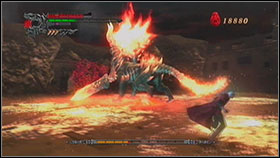 Hes not harder than he was last time, so beat him until hes dead - Mission 16: Inferno - Walkthrough - Devil May Cry 4 Game Guide & Walkthrough