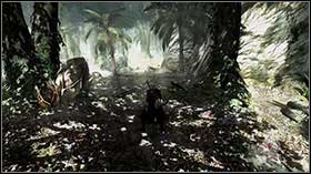 Take a Blue Orb Fragment floating beneath the ceiling of the tunnel - Mission 8: Profession of Faith - Missions - Devil May Cry 4 (PC) - Game Guide and Walkthrough