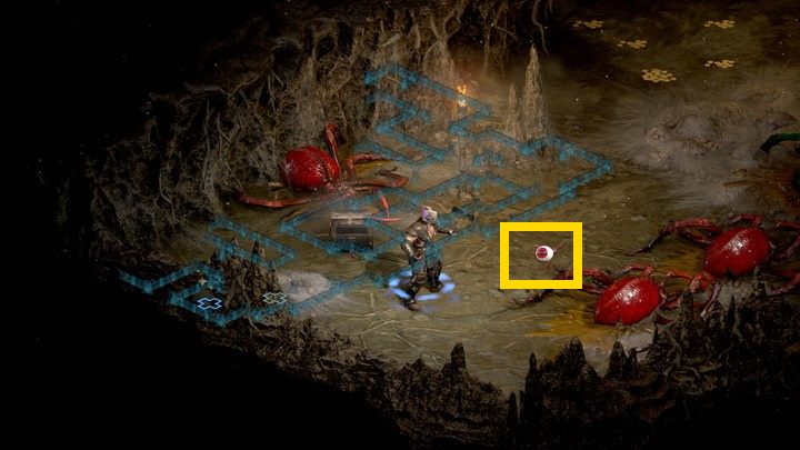 Khalim's Eye can be found in the Spider Cavern - Diablo 2 Resurrected: Khalims Will - walkthrough - Act 3 - Diablo 2 Resurrected Guide