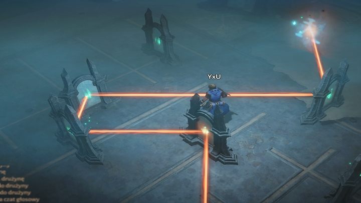 Note that there are "rails" under the mirrors, so you know where the mirror may have to go even without interacting with it - Diablo Immortal: Puzzle with mirrors - how to solve? - Travel and exploration - Diablo Immortal Guide