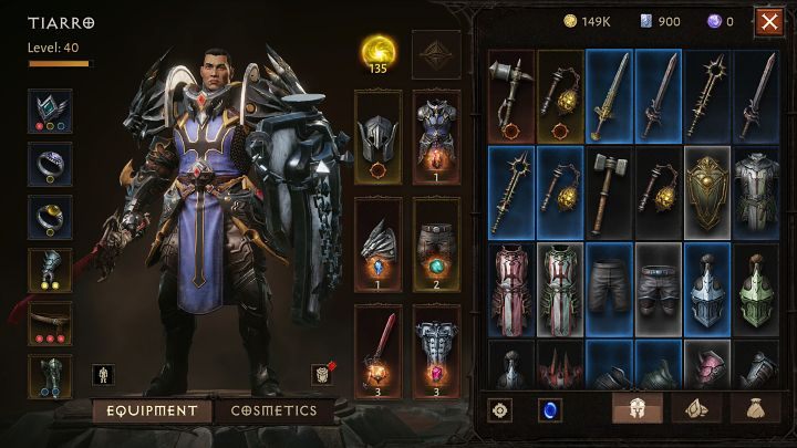 The basic inventory in Diablo Immortal is exactly 18 rows, which gives 126 slots for items - some items take up only one slot in the inventory (amulets, rings), while others take two (armor, weapons) - Diablo Immortal: Inventory - can it be upgraded? - Character development and items - Diablo Immortal Guide