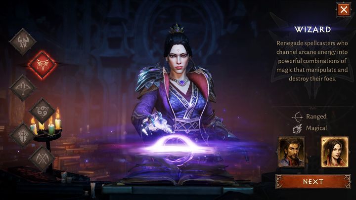 Sorcerers learned magical techniques that help them fight hordes of enemies while staying out of the reach of their claws - Diablo Immortal: Character classes - Basics - Diablo Immortal Guide