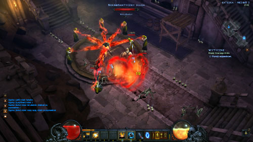 You will encounter a group of Necromantic Minions here and youll notice that theyre using magic to hold a warrior in prison - Reign of the Black King - Quests - Diablo III Game Guide