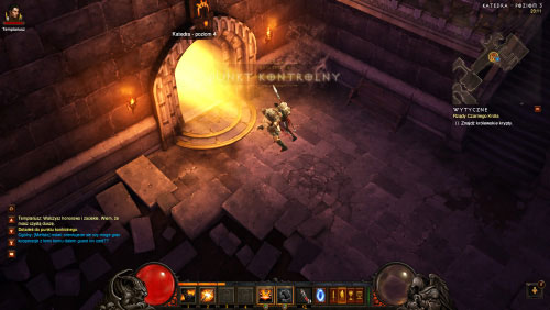 Descend the stairs and use the passageway leading to Cathedral Level 4 - Reign of the Black King - Quests - Diablo III Game Guide