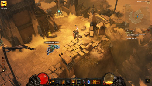 You may encounter a Dying Necromancer while exploring the Stinging Winds - Ghosts of the Guardians - Events - Diablo III Game Guide