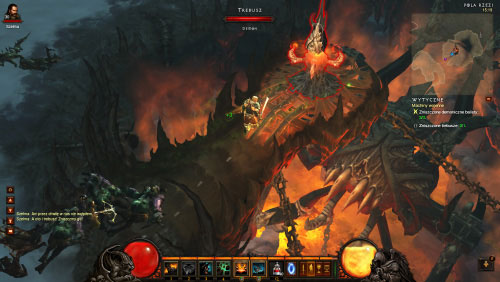 The trebuchet is an enormous structure and in order to destroy it you must go to the middle of it and start attacking its weak point - Machines of War - Quests - Diablo III Game Guide