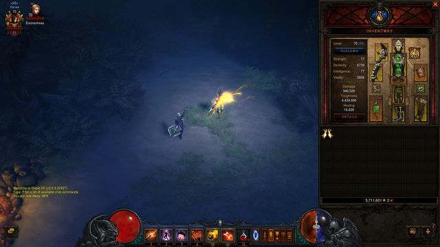 The system calculates 340 000 damage, but it does not include bonuses marked with the orange point - Comparing of items | Crafting - Crafting - Diablo III: Reaper of Souls Game Guide
