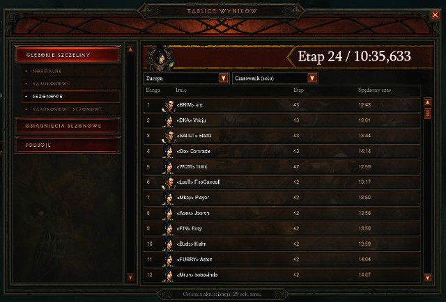 Leaderboards - Season Mode | Crafting - Crafting - Diablo III: Reaper of Souls Game Guide