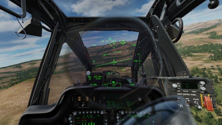 Pressing Symbology Select Up activates the "Cruise" HUD mode - DCS AH-64D Apache: How to fly helicopter? - Basics - DCS AH-64 Apache Guide