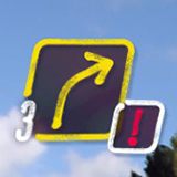 Caution - exclamation mark - Commands of the co-driver in DiRT Rally 2.0 - Basics - DiRT Rally 2.0 Guide