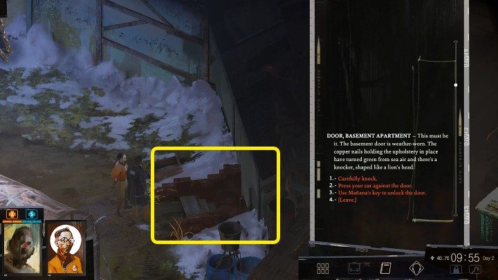 The apartment you're looking for and the door to it can be found in the second part of the courtyard behind the Whirling-In-Rags building - Disco Elysium: Open apartment door for Evrart - walkthrough - Evrart Tasks - Disco Elysium Guide