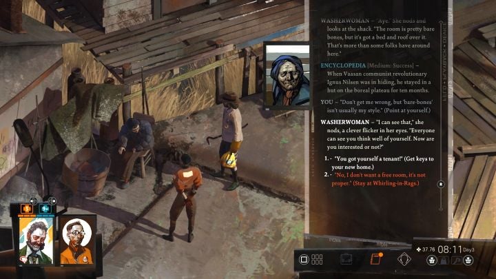 2 - Disco Elysium: How not to pay for a night in Whirling-in-Rags? - FAQ - Disco Elysium Guide