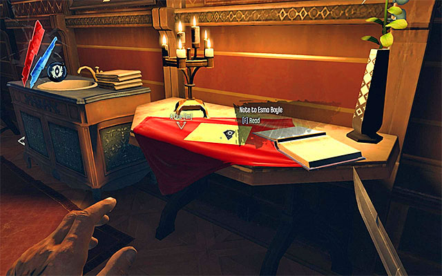 Variant 2) This variant will allow for singling out your target quickly, but is, at the same time, more dangerous - Identifying the target - Mission 5 - Lady Boyles Last Party - Dishonored - Game Guide and Walkthrough