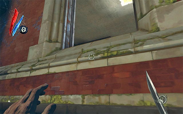 Reach the upper room in the building and go out to the balcony - Infiltrating the Boyle Estate - Mission 5 - Lady Boyles Last Party - Dishonored - Game Guide and Walkthrough