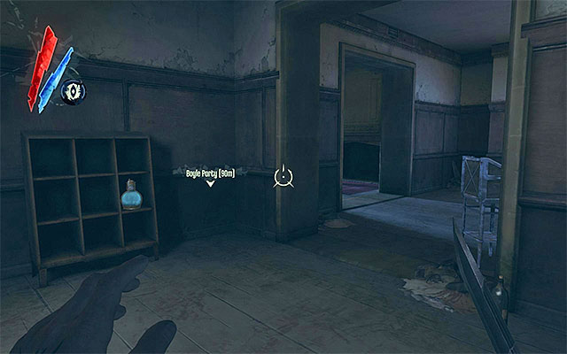 Explore the ground floor for gold, and go upstairs - Exploring the Boyle Estate surroundings - Mission 5 - Lady Boyles Last Party - Dishonored - Game Guide and Walkthrough